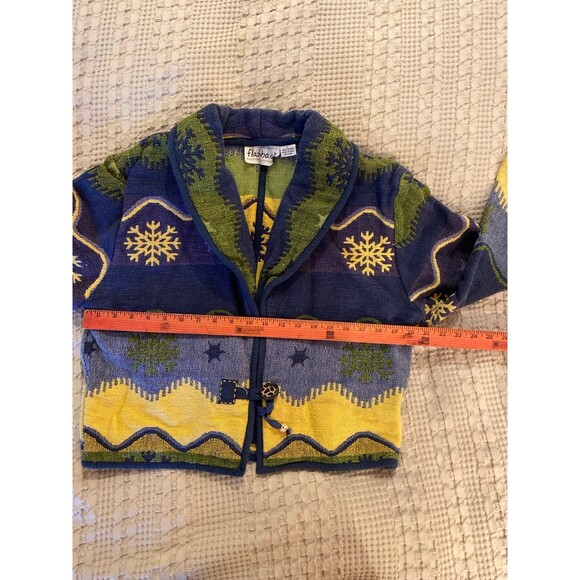 Vintage ‘90 Flashback Jacket Sz Large Boho Women’s Cropped Tapestry Southwest - Picture 9 of 10